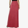 thumbnail image 5 of Edvintorg Long Skirts for Women Fashion Solid Color Bandage Elastic Waist Casual Maxi Skirt with Pockets Plus Size Women's Clothing Multi-color M, 5 of 7