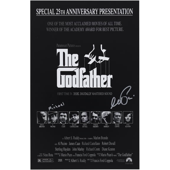Al Pacino Autographed The Godfather 11" x 17" Mini Movie Poster
