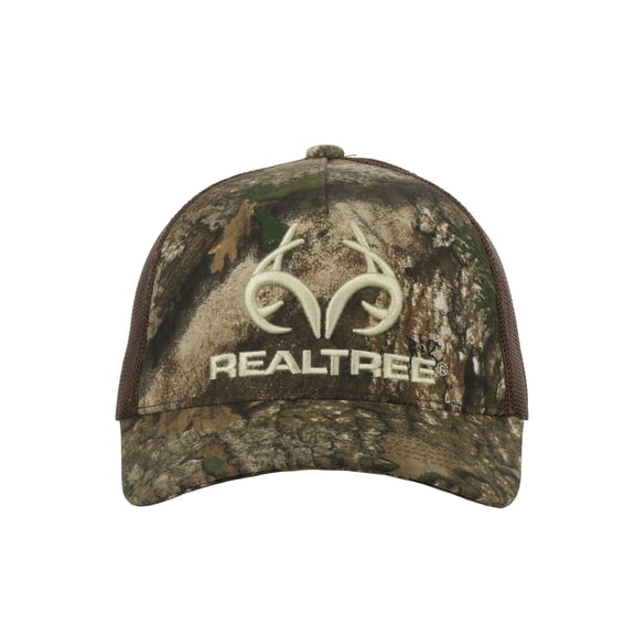 Realtree® APX Camo Hunting Trucker Hat – Mid Profile Mesh Back Snapback, One Size