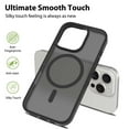 thumbnail image 4 of For iPhone 16 Pro Phone Case, Matte Magnetic,Support for Magsafe,Lightweight & Slim,Translucent Frosted Shockproof Protective Rugged Scratch-Resistant Phone Case Cover,Black, 4 of 6