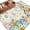 Beige Yellow, variant on Area Rugs 2.7'x5', Turquoise Easter Bunny Carpet for Living Room Bedroom Dining Room, Spring Easter Eggs Floral Wooden Throw Kitchen Rugs Non Slip Washable Rectangle Indoor Outdoor Rugs