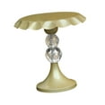 thumbnail image 3 of yuksok Iron Cake Stand Photo Props Serving Platter Stand for Countertop Table Event gold S, 3 of 9
