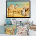 thumbnail image 3 of Designart 'Camels In Wild Desert II' Farmhouse Framed Art Print, 3 of 4