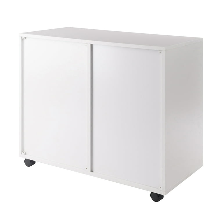 Winsome Halifax 2-Section Mobile Filing Cabinet 10431, White