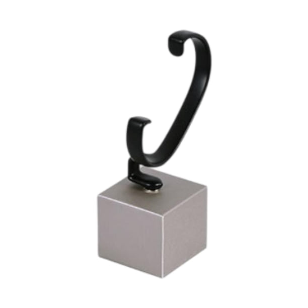 Expositor de relojes, soporte para pulseras, de piel sintética, para mesita de noche Gris