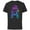 Black, variant on Star Wars R2-D2 Neon Gradient - Short Sleeve Cotton T-Shirt for Adults - Customized-Black