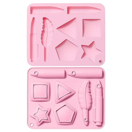 

Veki Washable Silicone Cake Cake Candy Chocolate Decorating Tray DIY Craft Project Candy compatible with Machine for Teens