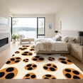 thumbnail image 3 of ODIKA 2'x3' Machine Washable Non-Slip Area Rug, Wild Cheetah Spot Mosaic with Abstract Shapes High Traffic Rug, Beige, 901240, 3 of 7