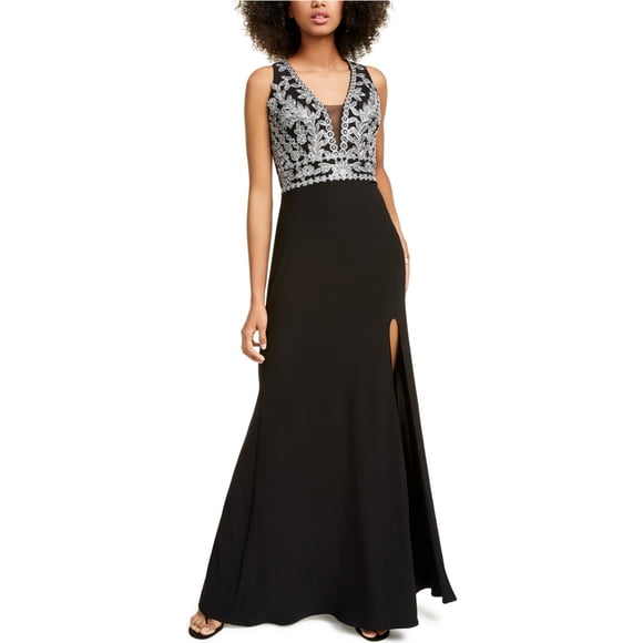 Blondie Nites Vestido de Flores Brillantes para Mujer, Metálico, 1