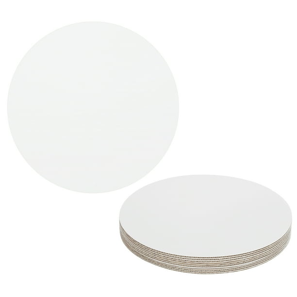 Uxcell 10 Pcs Cartón Rondas para Pasteles 10" Base para Postres Blanca