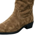 thumbnail image 6 of PBFRDSJ Women's Casual Round Toe Mid Calf Cowboy Boots Western Suede Cowboy Mid Calf Boots for Women Outdoor Daily Wear, 6 of 8