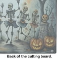 thumbnail image 5 of Dancing Skeletons Spooky Halloween Glass Cutting Board Large 12 in x 15 in, 5 of 5