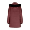 thumbnail image 5 of Women's Long Thicken Winter Parka - Hooded Windproof Water-Repellent Snow Jacket, Slim-Fit Warm Outwear for Cold Weather & Gifts, 5 of 9