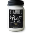 thumbnail image 1 of Milkhouse Candle Company, Farmhouse Collection, 13 Ounce Mason Jar, Flannel & Frost, 1 of 1