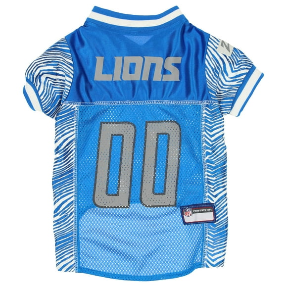Zubaz NFL Team Pet Jersey for Dogs, Detroit Lions, Medium
