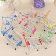 thumbnail image 4 of PENGXIANG Chariot de Simulation Mini pour Bébés Enfants Jouets Chariot à Main Panier de Rangement de Supermarché, 4 of 7