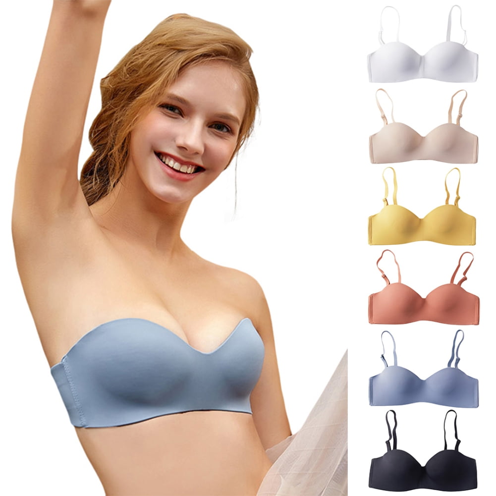 Spdoo Women Teen Girls Lightly Padded Bra Breathable Convertible Multiway  Bra Wire Free Push up Bra AB Cup 