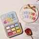 thumbnail image 4 of Juego de adhesivos sólidos para esmalte de uñas de 9 colores con nueve patrones, 27 g de goma de metilo, 4 of 8