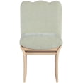thumbnail image 3 of Meridian Furniture Shaw Mint Chenille Fabric Upholstered Dining Chair, 3 of 9