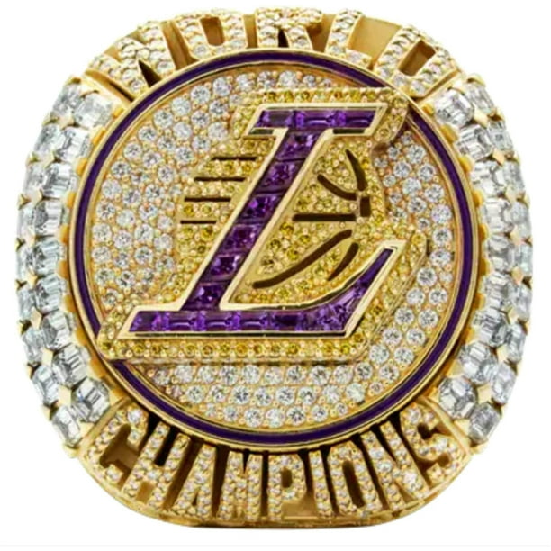 Anillo de campeonato de los Lakers 2020 Réplica de anillo desmontable oficial de 2020 Anillo de campeonato de LeBron Los Ángeles con caja de campeonato para regalos coleccionables de fanáticos Ormromra XMWJ165-6