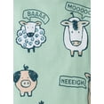 thumbnail image 2 of The Children's Place Baby And Toddler Boys Long Sleeve Farm Animals Snug Fit Footed PJs, Sizes 0-3M-5T, 2 of 3