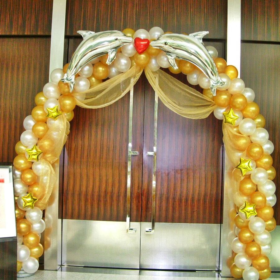 BalsaCircle White 19 feet Plain Balloon Arch Stand Kit Wedding Graduation Party