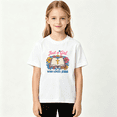 thumbnail image 2 of Girl Loves Jesus Girls Graphic Tee, Retro Open Bible Church 100% Cotton Kids Short Sleeve T-Shirt, 2 of 5