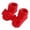 Red, variant on Gyujnb Fold Top Bow Detail Ribbed Knit Soft Yarn Daily Wear Ankle Sock (Baby),6-12 Months