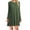 Army, variant on USSUMA Summer Dresses for Women 2025 Summer Dresses Long Sleeve Crew Neck Casual Solid Color Loose Fit Maxi Dress Trendy Skirts Fashion Skirts Climbing Tax Free Weekend Army Green Dress Size-L