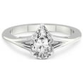 thumbnail image 3 of 3 Carat IGI Certified Pear Shape Lab Grown Diamond Engagement Ring | 14K White Gold | Cynthia Split Shank Lab Diamond Ring | FG-VS1-VS2 Quality Friendly Diamonds, 3 of 5