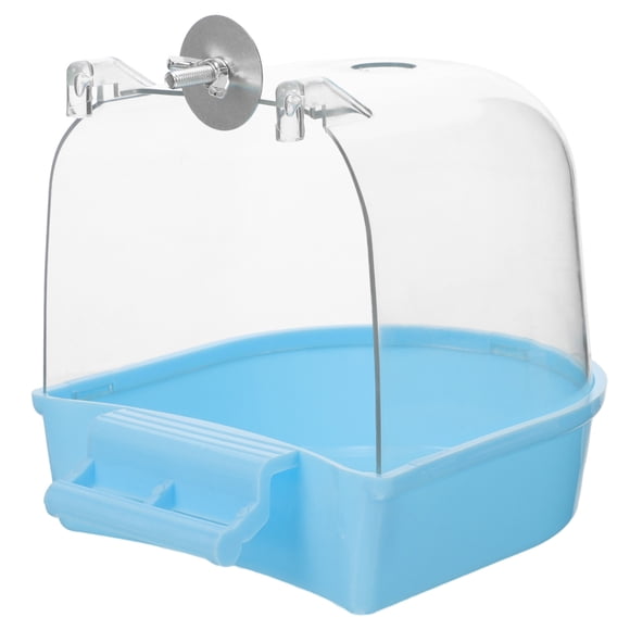 Caja de baño para pájaros de mascotas Caza de pájaros Bañera Bañera Jaula de pájaro Suministro de bañera