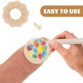 thumbnail image 3 of MesaSe 200 Pcs Demi-Perles Rondes en Bois Non Finies pour Bricolage, 3 of 6