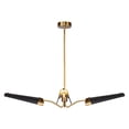 thumbnail image 2 of Alora Lighting CH347346MWVB Osorio 46" Wide 3 Light Led Chandelier - Matte White / Vintage, 2 of 5