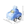thumbnail image 3 of Toy Car for Toddlers, Cute Blue Fire Engine Push‑Powered Vehicle, Friction Powered Mini Car Toy, Educational Play Car Gift for Boys Girls, 3 of 5