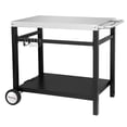 thumbnail image 3 of Royal Gourmet PC3401S Chariot de Salle à Manger Mobile à Double Tablette Table de Travail avec Poignée Chariot de Préparation de Cuisine Extérieur Rangement, 3 of 7