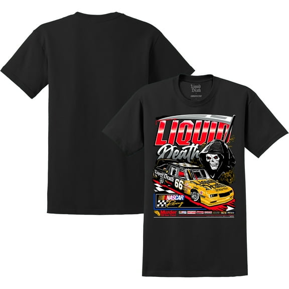 Unisex Black NASCAR x Liquid Death Thirst Hearse Tri-Blend T-Shirt