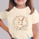 thumbnail image 5 of Manga Corta Crop Top para Niños con Lindo Estampado de Pascua, Cuello Redondo Casual Graphic Tee para 3-14 Años, Tela Suave Transpirable, 5 of 5