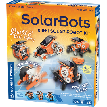 Thames & Kosmos Solar Bots: 8-in-1 Solar Robot Kit, Ages 6 