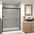 thumbnail image 5 of Transolid Fbpt607608c-T 76" High X 59" Wide Bypass Frameless Shower Door - Brushed, 5 of 7