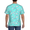 thumbnail image 3 of Bixox Men's Seashell And Starfish Printed Short Sleeve Skinny Athletic T-Shirt, 3 of 6