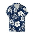 thumbnail image 4 of Mens Hawaiian Shirt Short Sleeve Button Down Shirts Tropical Floral Summer Beach Shirts,S-3XL, 4 of 7