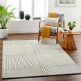 thumbnail image 2 of Livabliss Brook Modern Stripe Area Rug, 8' x 10', Charcoal/Beige, 2 of 4