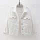 thumbnail image 3 of 26-27 Women's Denim Jacket Spring Autumn Short Coat Pink Jean Jackets Casual, 3 of 5