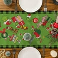 thumbnail image 5 of Christmas Table Runner, Funny Christmas Runner for Table Christmas Xmas Green Christmas Decorations for Home Seasonal Winter Holiday Party Table Decorations Indoor Party Decor (13'''' x 72''''), 5 of 6