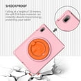 thumbnail image 6 of Feishell Case for Apple iPad 10th Generation 10.9-inch with Built-in Screen Protector,Shockproof Rugged 360 Rotatable Folding Handle Kickstand Kids Friendly EVA Case Cover with Shoulder Strap,Pink, 6 of 8