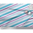 thumbnail image 2 of Soimoi Blue Cotton Voile Fabric Diagonal Stripe Fabric Prints By Yard 42 Inch Wide, 2 of 3