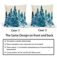 thumbnail image 3 of ABSOP Watercolor Green Tree Pillow Covers 22X22 Inch Set of 2 Winter Christmas Pillow Cases Watercolor Rustic Forest Pillowcase for Living Room Couch Sofa Porch Outdoor, 3 of 7