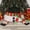 White - Style A, variant on Aximioll 23.62 in Christmas Tree Collar, Snowman Figure Design with Scarf Buttons and Striped Legs, Festive Stand Enclosure for Seasonal Living Room Trees