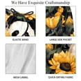 thumbnail image 4 of luoweisi Men's Beach Shorts Quick Dry Swim Trunks with Mesh Lining Panda Sunflower L, 4 of 5