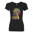 thumbnail image 3 of Dean Russo Sweet Poodle Dog Lover Womens Slim Fit Junior Tee, Black, Small, 3 of 6